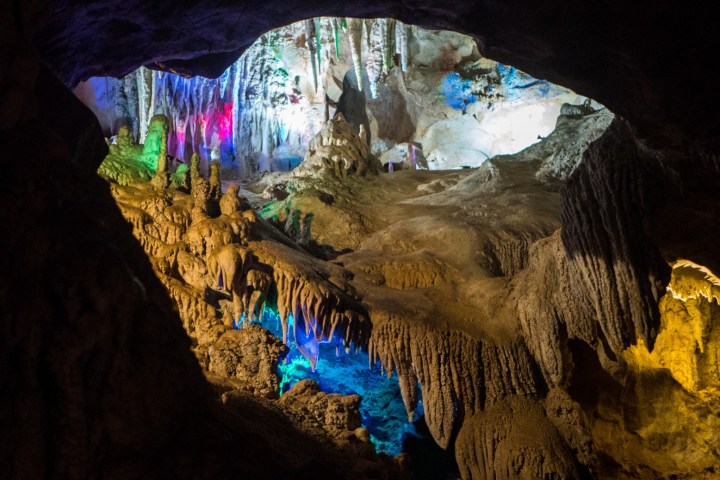 A glimpse of the amazing colours inside the Jenolan Caves